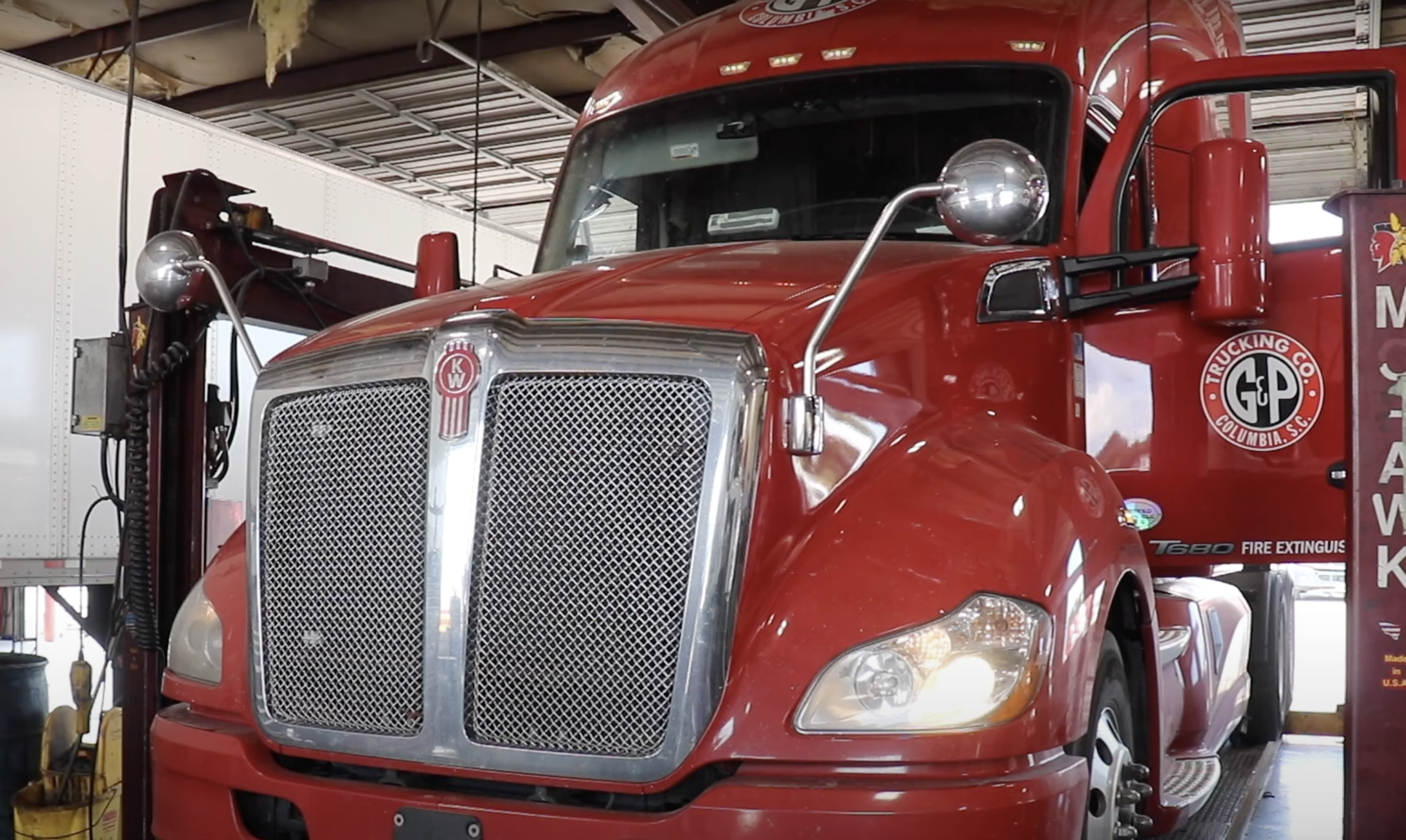 this image shows truck repair in Georgetown, TX